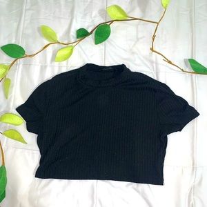 Black crop top